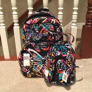 Vera Bradley matching backpack and lunch box